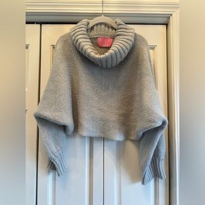 Azalea Wang Gray crop chunky knit, M